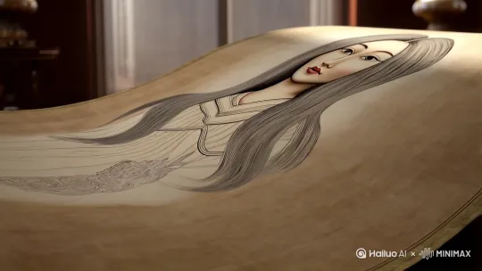 根据历史记载和考古证据。把西施真人像恢复 by Hailuo AI Video Generator