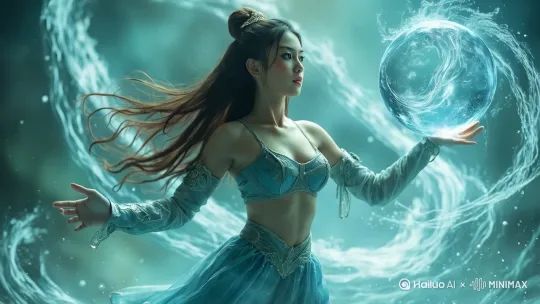 施法中的魔法师 by Hailuo AI Video Generator