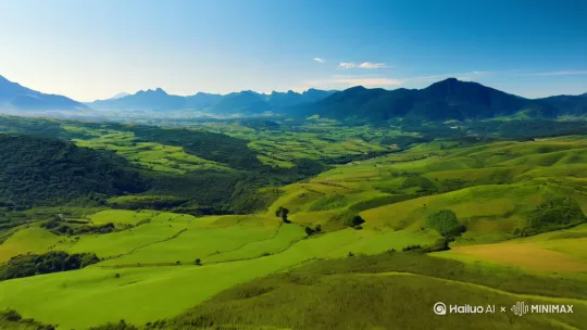 山水风景视频[推出,上升,下摇] by Hailuo AI Video Generator