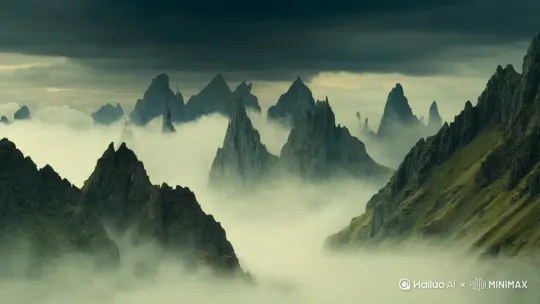 大山深处走来一只哥斯拉 by Hailuo AI Video Generator