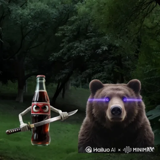 让他俩打起来最后可乐赢了 by Hailuo AI Video Generator