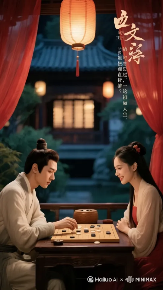 姑娘可曾见过，这棋盘如人生，一步错便满盘皆输？”
她抬眸轻笑，落子定乾坤：“可若有一人愿与你共破这局呢？”[推进,上升] by Hailuo AI Video Generator