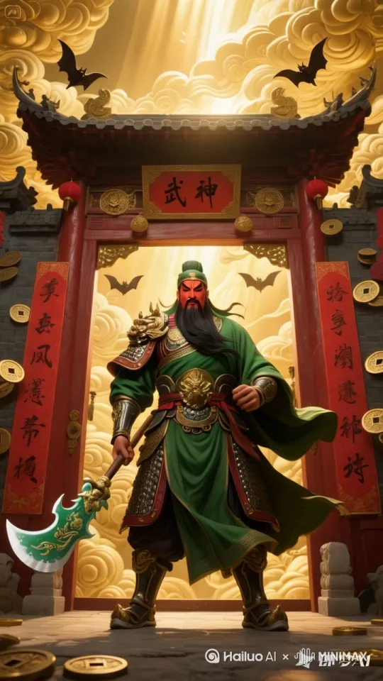 人镜头拉近，人物嘴里念着佛经，要求自然流畅超高清 by Hailuo AI Video Generator