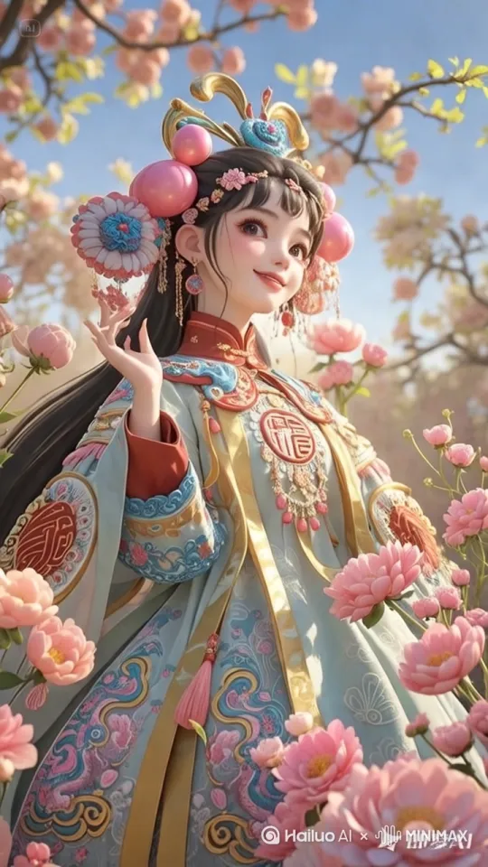 微风吹拂发丝，表情不变，慢慢拉近特写 by Hailuo AI Video Generator