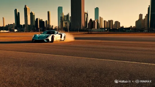 Generate a 15-second cinematic car drift video, 4K resolution, 60fps, ultra-detailed, trending on artstation by Hailuo AI Video Generator