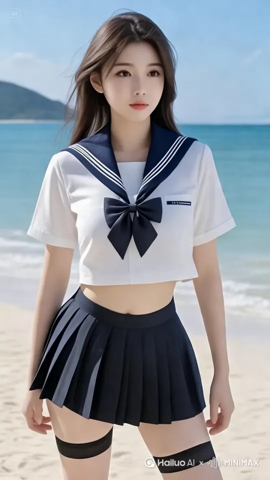 【JK制服舞蹈动作提示词】

1. 元气跳跃：双手握拳曲肘摆动，配合小跳步强调青春活力，双马尾随节奏弹跳
2. 甜心转圈：单手扶裙摆旋转，另手比V字划过脸颊，定格时眨眼wink
3. 课桌律动：模拟教室场景，侧身坐姿踢腿配合书本翻页手势，穿插推眼镜小动作
4. 樱花手势：双臂如花瓣展开，手指模拟飘落轨迹，配合交叉步营造日系氛围
5. 制服互动：轻扯领结歪头笑，提膝踢腿时短裙微扬，指尖轻点胸口比心收尾

风格宜选轻快J-pop或K-pop女团舞（如TWICE、IZ*ONE），注重腿部袜口细节表现，动作保持俏皮感与制服协调性，可加入指尖wave、内八站姿等萌系元素。 by Hailuo AI Video Generator