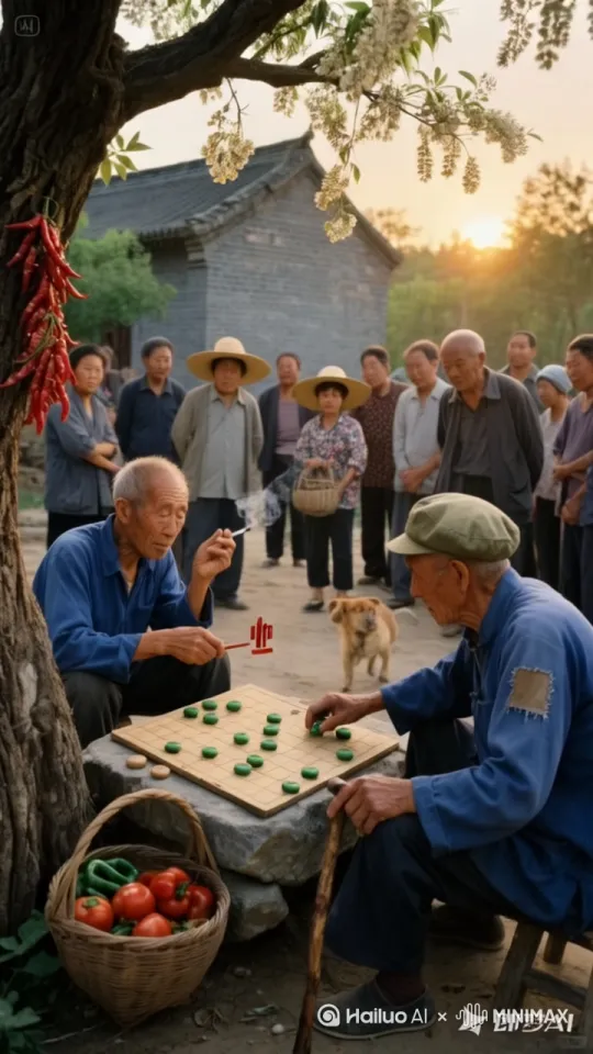 镜头移动，动态跟随，展现一个史诗般的激烈打斗场面。两个人正在进行惊心动魄的中国功夫对决，身形矫健，步伐灵活，每一个动作都充满力量与技巧。一人率先发动攻击，以迅雷不及掩耳之势踢出一记凌厉的侧踢，另一人迅速后仰躲避，紧接着回击一套连贯的拳法，拳风呼啸。他们的招式刚柔并济，时而是刚猛的直拳，时而是柔美的转身回旋踢。身影交错之间，地面的尘土飞扬而起，镜头动态跟随，从不同角度展现他们激烈的交锋，周围的人拍手叫好。 by Hailuo AI Video Generator