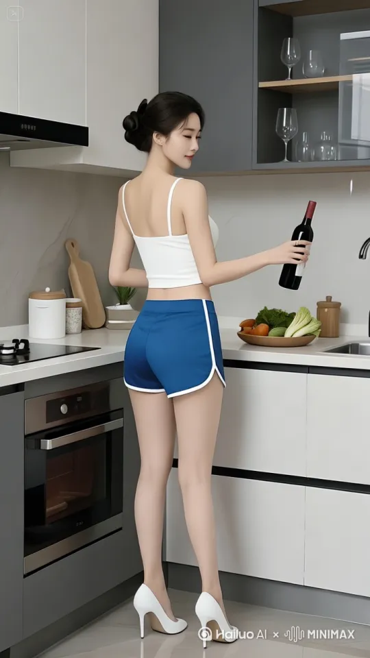 美女转身回头 by Hailuo AI Video Generator