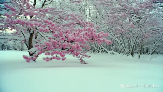 梅花与白雪互怼 by Hailuo AI Video Generator