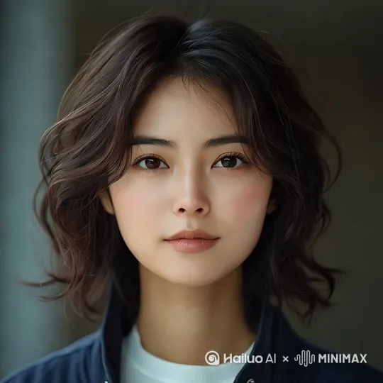 女孩坐在车里，车内播放着天气预报显示有台风，[推出,上升,下摇]中景推特写 by Hailuo AI Video Generator