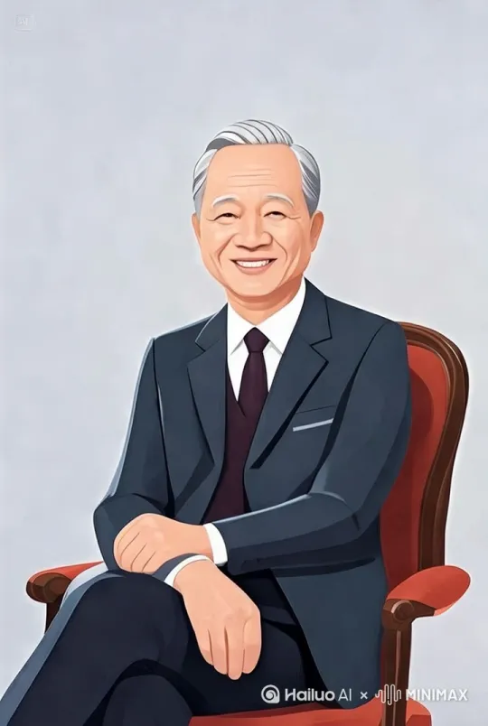 一个中国现代老人，从椅子上站起来，向镜头走过来。一边走，一边说话 by Hailuo AI Video Generator