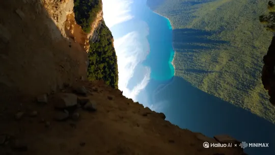 开始：低角度近地面  过程：垂直向上提升 结束：高空鸟瞰
特点：逐渐揭示广阔风景，镜头稳定无摇晃 by Hailuo AI Video Generator