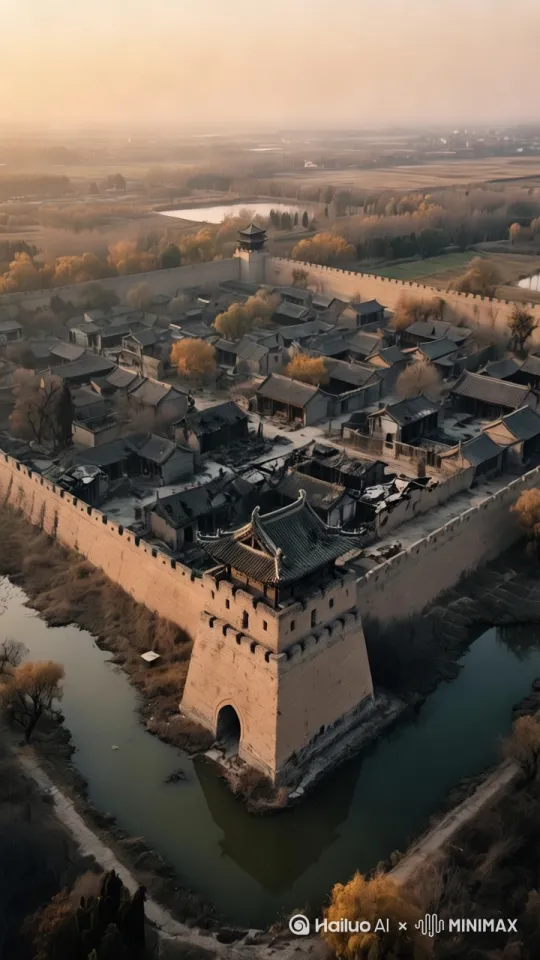 镜头空中环绕，[左移,右摇,跟随]整体画面符合逻辑，无瑕疵 by Hailuo AI Video Generator