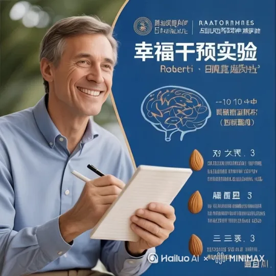 让人物说话，说的内容是这些研究都指向了记录小事与提升幸福感之间的联系，其背后可能有多方面原因。首先，记录小事促使人们关注生活中的积极方面，将注意力从负面或平凡的事物上转移开，从而增强对生活的积极感受。其次，这种记录行为有助于培养感恩之心，让人们意识到生活中的美好和他人的善意，进而提升对生活的满意度。最后，长期坚持记录形成习惯后，能在大脑中建立积极的神经通路，使人们更容易体验到积极情绪，增强情绪的稳定性和幸福感。 by Hailuo AI Video Generator