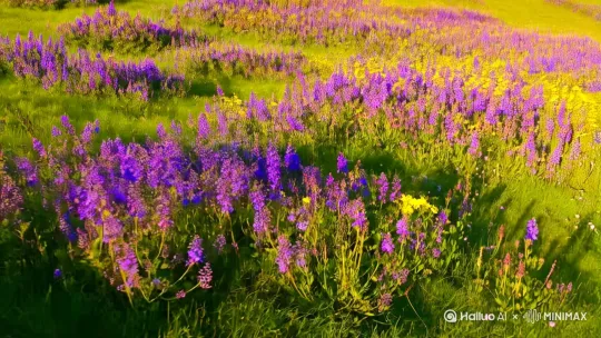 春天万物复苏，大地开满鲜花 by Hailuo AI Video Generator
