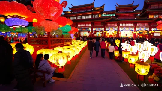 2025自贡灯会: 一场不可错过的视觉盛宴。
在华夏大地的西南一隅,有一座城市,每当夜幕降临,便会绽放出令人惊叹的光芒,那就是自贡。自贡灯会,这一传承千年的文化盛世,犹如一颗璀璨的明珠,吸引着五湖四海的目光,它以独特的彩灯艺术,将传统与现代完美结合,为世人呈现出一场场如梦如幻的视觉盛宴。
在这个元宵节,我来到了自贡灯会。自贡灯会自唐宋时期便开始逐渐兴起,早在唐宋年间,自贡地区就有了新年赏灯的习俗,至清代有“狮灯场市” “灯竿节”等活动,到20世纪初,又渐渐形成了节日的提灯会、闹花灯、放天灯与舞龙灯等活动,逐渐发展成及西南地区民风民俗之大成的灯会。从1964年到2025年,自贡已举办了38届灯会。
踏入2025自贡灯会,我仿佛步入了一个奇幻的彩灯王国,七大主题区,各具特色,共同编织出一幅绚丽多彩的画卷,在这里,每一盏灯都承载着独特的故事与情感,每一个主题区都为我打开一扇通往不同世界的大门。这其中我最喜欢“阆苑仙境”。“阆苑仙境”以中国传统神话故事和仙境传说为蓝本,通过精美的彩灯造型和奇幻的灯光设计,打造出如“青城双姝”等具有“网红爆款”潜质的灯组,将神话中的仙境呈现在我眼前,给人一种如梦如幻,美轮美奂的视觉享受,让我仿佛置身于仙境之中。
七大主题区犹如七颗璀璨的明珠,共同构成了2025自贡灯会的精彩华章。人们都能在这里找到属于自己的惊喜与感动,沉浸在这场无与伦比的视觉盛宴中。 by Hailuo AI Video Generator