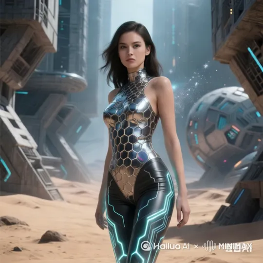 微笑着撩拨头发 by Hailuo AI Video Generator