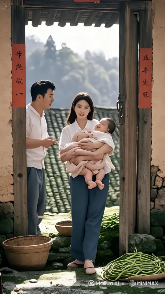 快速高空跟踪镜头移动，无人机视角，一个超现实的高速梦境序列相机紧密跟踪，相机从略高位置的俯视角度紧密跟踪从左后方向右后方移动，随着角色迅速穿越场景。环境是动态的，快速变化。
妈妈抱着女儿转身人物像仙女一样快速飞向很高的空中，飞的非常高，距离地面至少上百米，轻松地在空中向前快速滑行，头部向前捕捉平滑水平飞行的感觉。头发、衣服随风摇摆，下面有跟图片中同样的金黄色油菜花海和自然景观，脚后持续冒着长长的灰色烟雾，就像喷气机一样，运动模糊和光迹增强了速度感和流畅性。
超级快速移动。防止异常动作，人物正常 by Hailuo AI Video Generator