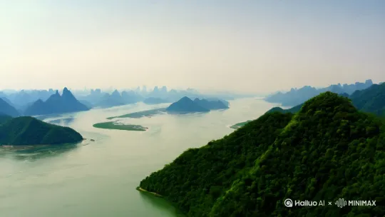 江河湖海，皆为华夏[推进,上升] by Hailuo AI Video Generator