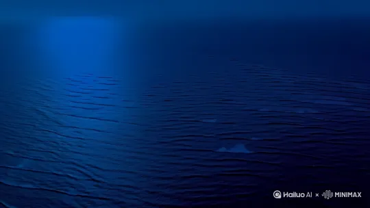 [镜头由暗蓝渐变至波光粼粼的海平面]
"当第一缕晨光刺破海雾，浪花正拍打着浅滩。"
[无人机航拍掠过翡翠色浅滩]
海鸥振翅声由近及远
"晴空下的海水是液态宝石，这片蔚蓝国度里，云影追逐着风。 by Hailuo AI Video Generator