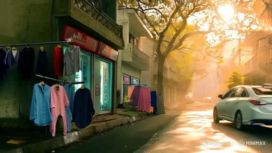 以下是针对你描述的场景细化的文字描述,方便输入AI绘画工具:
---
**🌇 场景关键词**
潮湿闷热的南方城市午后、口罩与倦容、缓慢驶入画面的网约车、新旧交融的街道
---
**📜 详细分镜描述**
**环境基调**
• 阳光呈泛白的金色,透过低垂的梧桐叶在柏油马路上投下颤抖的光斑
• 老式居民楼外晾晒的衣物静止不动,便利店冰柜渗出冷气在玻璃上凝成水珠
• 背景隐约传来断续蝉鸣,空气中有未消散的梅雨腥气
**人物特写**
• 浅蓝色医用口罩边缘被汗水洇深,碎发黏在脖颈处
• 亚麻衬衫袖口卷至手肘,握手机的小指无意识摩挲着包带
• 眼睛因强光微眯,视线追随着出租车顶闪烁的"空车"指示灯
**车辆动态**
• 车身反光带着高温灼烤的模糊感,轮胎碾过积水扬起细小虹雾
• 副驾驶车窗半降,空调白雾蛇形游出,后视镜挂着的平安符微微晃动
• 车牌水渍反光中倒映着褪色的"滴滴出行"贴纸
---
**🎨 视觉增强提示**
1️⃣ **色彩矛盾**:冷调的口罩蓝 vs 暖调的锈红色楼体铁窗
2️⃣ **质感对比**:出租车金属外壳的尖锐反光 vs 女主角棉质衣料的柔软褶皱
3️⃣ **时空隐喻**:手机壳上的卡通贴纸(年轻感)vs 眼尾隐约的细纹(生活感)
---
**🖼️ 推荐构图**
尝试俯视视角:画面左上角延伸出梧桐枯枝,右下角出租车以15度斜角入画,女主角位于中线位置形成视觉三角,她的影子被压缩在脚边暗示正午时分。
如果需要调整风格(例如改为复古胶片质感或赛博朋克滤镜),可以告诉我具体需求哦~ 🚕 by Hailuo AI Video Generator