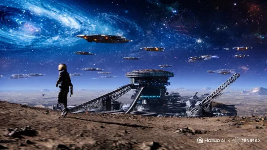 公元 2157 年，地球资源枯竭，环境恶化，人类面临着前所未有的生存危机。在科技的推动下，人类终于突破了星际旅行的技术瓶颈，开启了星际殖民时代。众多星际殖民地如雨后春笋般在银河系中建立起来，人类文明迎来了新的曙光。
然而，宇宙的广袤无垠也隐藏着无尽的危险。不同星际殖民地之间因资源分配、领土争端等问题，矛盾日益尖锐。与此同时，银河系中其他智慧生命体也开始对人类扩张的举动产生警惕，一场星际战争的风暴正在悄然酝酿。
2159 年 3 月 12 日，银河系边缘的“阿尔法 - 9”资源星球上空，突然出现了大量不明战舰。这些战舰外形狰狞，散发着令人胆寒的金属光泽，它们以迅雷不及掩耳之势对人类在该星球的采矿基地发动了攻击。
人类守军毫无防备，顷刻间陷入一片混乱。激光炮、离子导弹等先进武器在天空中交织成一片火网，爆炸声、警报声和人们的惨叫声交织在一起。采矿基地的防御设施在敌方猛烈的攻击下迅速瓦解，火焰吞噬着一切，浓烟滚滚直冲云霄。
在这危急时刻，驻扎在“阿尔法 - 9”星球附近的星际联合舰队第三舰队接到了求救信号。舰队指挥官亚历山大·霍普金斯上将是一位身经百战的老将，他当机立断，命令舰队全速前往救援。
第三舰队由 50 艘星际驱逐舰、30 艘护卫舰和 10 艘重型巡洋舰组成，是一支装备精良、训练有素的舰队。当舰队抵达“阿尔法 - 9”星球时，敌方战舰已经对采矿基地进行了数轮轰炸，基地几乎被摧毁殆尽。
霍普金斯上将望着眼前惨烈的景象，眉头紧锁。他深知，这场战斗不仅仅是为了救援，更是为了捍卫人类的尊严和领土。他迅速下达作战命令，舰队迅速展开战斗队形，向敌方战舰发起了反击。
人类战舰的激光炮率先开火，炽热的激光束如利剑般刺向敌方战舰。敌方战舰迅速做出反应，启动了能量护盾，激光束在护盾上溅起阵阵火花。与此同时，敌方战舰也发动了攻击，密集的离子导弹如雨点般向人类舰队袭来。
人类舰队在霍普金斯的指挥下，灵活地躲避着敌方的攻击，同时不断调整炮火角度，试图找到敌方护盾的薄弱点。在激烈的战斗中，双方都有战舰被击中，爆炸的火光照亮了整个星空。
在战斗的关键时刻，第三舰队中的一艘重型巡洋舰“勇气号”发挥了关键作用。“勇气号”装备了人类最先进的量子炮，这种武器威力巨大，可以穿透敌方的能量护盾。在舰长艾米莉·张的指挥下，“勇气号”瞄准了一艘敌方大型战舰，果断发射了量子炮。
一道耀眼的光芒闪过，敌方大型战舰的护盾被瞬间击碎，紧接着，巨大的爆炸将其撕裂成了碎片。这场胜利极大地鼓舞了人类舰队的士气，士兵们士气高涨，奋勇作战。
然而，敌方也并非等闲之辈。他们很快调整了战术，集中火力攻击“勇气号”。面对敌方猛烈的攻击，“勇气号”陷入了困境。舰身多处受损，动力系统也出现了故障。
在“勇气号”陷入绝境之时，其他人类战舰纷纷赶来支援。护卫舰们拼死抵挡着敌方的攻击，为“勇气号”争取修复时间。驱逐舰则从侧翼对敌方发动突袭，试图分散敌方的注意力。
在这场激烈的战斗中，人类舰队逐渐占据了上风。敌方战舰开始出现溃败的迹象，损失惨重。但就在人类即将取得胜利的时候，敌方突然派出了增援部队。这些增援战舰数量众多，装备更加先进，它们一出现就向人类舰队发动了疯狂的攻击。
人类舰队顿时陷入了巨大的危机。霍普金斯上将意识到，这场战斗已经发展到了生死存亡的关键时刻。他命令所有战舰集中火力，组成一道坚固的防线，抵挡住敌方的攻击。同时，他紧急向星际联合政府求援，希望能够得到更多的支援。
在等待援军的过程中，人类舰队顽强地抵抗着敌方的进攻。士兵们毫不畏惧，坚守在自己的岗位上，用生命捍卫着人类的尊严。
星际联合政府接到霍普金斯的求援后，立即召开了紧急会议。会议上，各方代表就如何应对这场危机展开了激烈的讨论。
一些代表主张立即派遣大规模舰队进行支援，但另一些代表则担心这会引发更大规模的战争。经过长时间的辩论，最终，会议决定派遣一支由 200 艘战舰组成的增援舰队前往“阿尔法 - 9”星球。
同时，星际联合政府也启动了紧急预案，召集了来自不同星球的顶尖科学家和军事专家，共同商讨应对这场星际战争的策略。
在增援舰队抵达之前，人类舰队在霍普金斯的指挥下，发动了一次大胆的反击。他们利用敌方战舰数量众多、队形密集的弱点，派出了一支由精英飞行员组成的敢死队，驾驶着小型高速战机，携带高爆炸弹，冲向了敌方战舰群。
敢死队的攻击取得了巨大的成功，敌方战舰群陷入了一片混乱。人类舰队趁机发动了全面反攻，激光炮、离子导弹和量子炮等武器齐发，对敌方战舰进行了猛烈的攻击。
在激烈的战斗中，增援舰队及时赶到。200 艘战舰如天兵天将般出现在战场上，迅速加入了战斗。敌方的增援部队被这突如其来的打击打得措手不及，阵脚大乱。
经过数小时的激战，敌方战舰被彻底击败。人类舰队取得了这场关键战役的胜利。这场胜利不仅保卫了“阿尔法 - 9”星球的资源基地，也 by Hailuo AI Video Generator