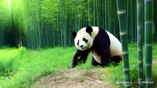 吃竹枝的大熊猫


[右移,左摇,跟随] by Hailuo AI Video Generator