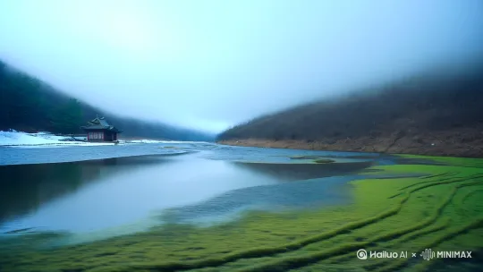 【春醒】
晨雾漫过沉睡一冬的山脊
融雪顺着溪涧汇入门前长河
镜头掠过湿润的苔痕
定格在屋檐下晃动的竹编簸箕
檐角风铃轻叩时
满树梨花正簌簌抖落残雪 by Hailuo AI Video Generator