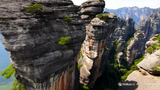 张家界天门山，[推进,上升] by Hailuo AI Video Generator