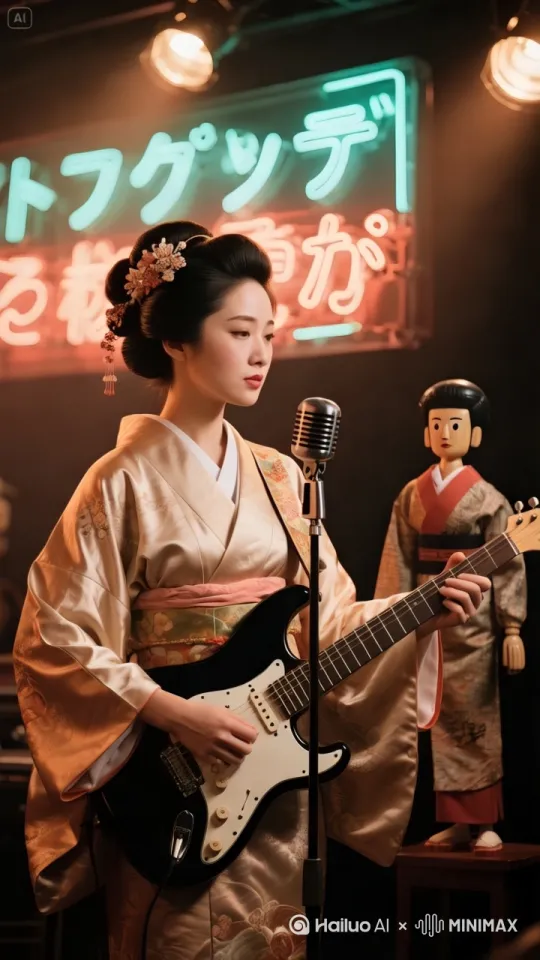 想象一个老式咖啡馆，60年代风格，两个角色坐在窗边交谈。他们偶尔抬头看向窗外的雨，氛围忧郁但温馨。使用柔和的蓝调光线，浅景深，焦点在他们的表情上。 by Hailuo AI Video Generator