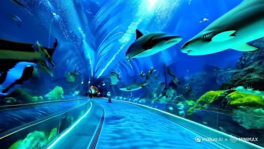 🌊【合肥海洋世界｜城市中心的蔚蓝奇遇，这波打卡不亏！】🌊

📍坐标：合肥经开区，地铁3号线直达，遛娃约会天花板来啦！

🔥3000+海洋精灵在线撩你！🔥
✅180°海底隧道鲨鱼贴脸游，随手拍都是《海底总动员》大片！
✅海豚骑士、海狮顶球…萌宠天团每天N场秀，小朋友尖叫收割机！
✅水母万花筒+极地企鹅馆，赛博朋克光影秒出氛围感九宫格！
✅全新升级雨林探秘区，树懒、巨骨舌鱼…热带风情直接拉满！

💡隐藏玩法：
✔️夜宿海洋馆，和魔鬼鱼一起入眠！
✔️潜水体验（发朋友圈直接封神！）
✔️生日当天免票，海底告白浪漫值MAX！

📌Tips：周末提前1小时排队，投喂表演别错过～亲子年卡更划算！

🌟#合肥旅游攻略 #网红打卡 #亲子游神地
💬“潜入35°C夏天，这里才是合肥降温的正确姿势！”⬇️评论区@你的拍照搭子！ by Hailuo AI Video Generator