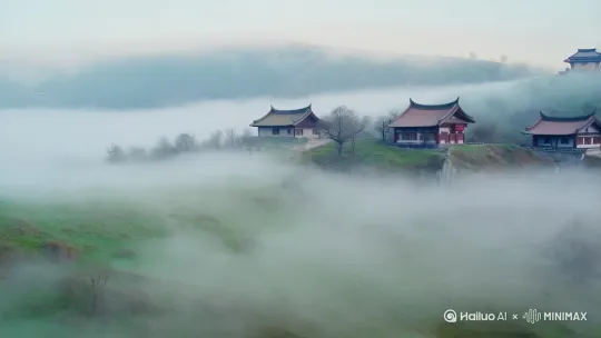 一去二三里的，烟村四五家，亭台六七座，八九十枝花 by Hailuo AI Video Generator