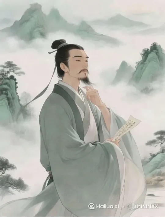 人物抚摸胡须，大师级运镜 by Hailuo AI Video Generator