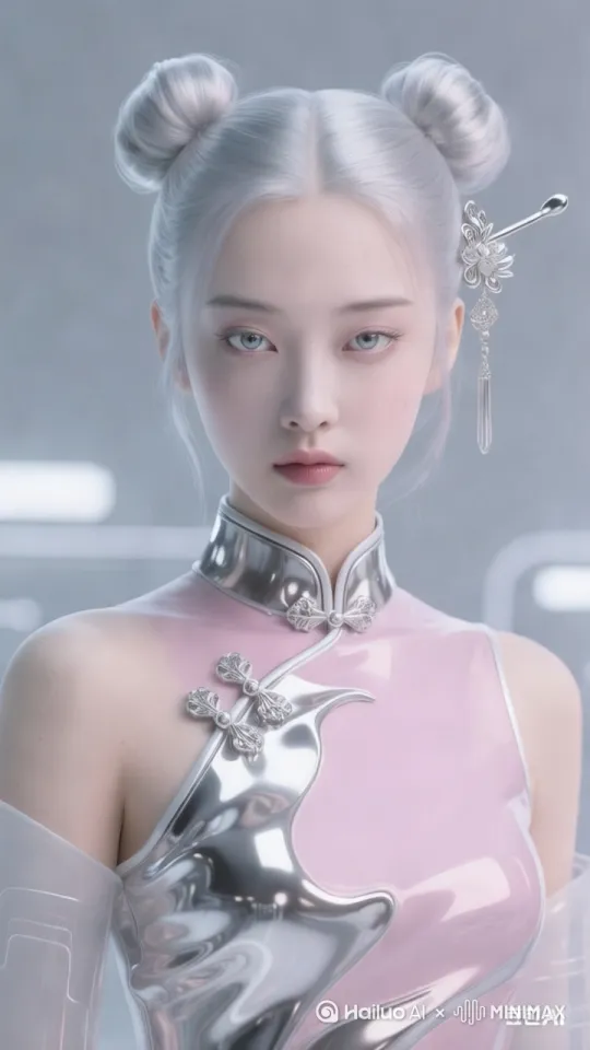 夜，全景，走在破旧的街道，手拿长刀，和一只猫打架 by Hailuo AI Video Generator