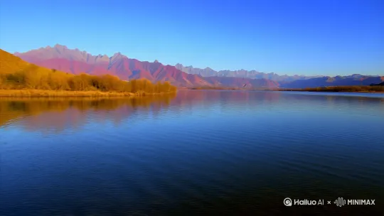 远看山有色，近听水无声。春去花还在，人来鸟不惊 by Hailuo AI Video Generator