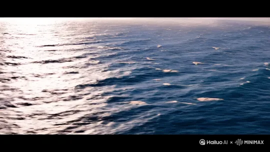 [右移,跟随]大海之中，窜出中国巨龙，然后腾云驾雾升空[左移,上升] by Hailuo AI Video Generator