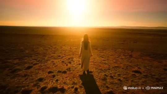 Xia Ya walked towards the red comet, with the background sunlight shining - ar 21:9- v 6.0 by Hailuo AI Video Generator