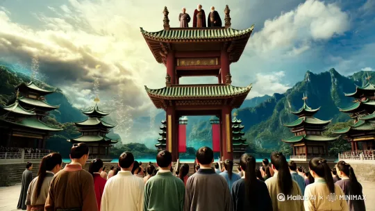 景云宗。

    祥云萦绕，山清水秀，一座座楼阁拔地而起，仙光浮现。

    传闻每一座大殿，都有一尊“仙人”坐镇。

    演武场。

    三位长老立于高台之上，俯瞰全貌。

    下方广场之上，数十名身着外门服饰的弟子，昂首挺立，渴望被长老相中，收为弟子，得授长生机缘，从此一步登天。

    众人翘首以盼。

    “我门景云宗乃是南域大宗，招收弟子旨在除魔卫道，壮我景云！”

    “你们能通过外门考验，便是与本门有缘。”

    “因此更需戒骄戒躁，争取早一日叩响仙门，得享长生。”

    场面话。

    却对这些初入江湖的少年颇为有用，众人一改垂头丧气，仿佛打了鸡血一样。

    见到气氛烘托到位，这位长老满意点头。

    另一位负责分配的长老接上。

    “下面，我将宣布尔等去处。”

    “齐元，炼丹阁烧火杂役。”

    “龙腾飞，巡查队普通队员。”

    “徐凯明，守门杂役。”

    ……

    紧接着，一个个名字被长老念到。

    有人眼睛一亮，欣喜不已，有人死了爹妈一般，满脸菜色。

    无论好坏，没人敢有半分反驳。

    全都恭敬接下。

    “林成，藏书阁扫地杂役。”

    此话一出，全场震动！

    刹那间，一道道目光，整整齐齐投向了队伍末尾身材单薄的少年，眼神复杂面露怜悯。

    更有人幸灾乐祸。

    藏经阁，藏书阁，一字之差，天壤之别。

    前者是诸多武学秘籍收藏重地，后者却不过是稀松平常的图书馆，丝毫没有可比性，堪称最冷门，最没前途的去处之一。

    历代藏书阁杂役，毫无例外都是一事无成，郁郁终老。

    与其说是杂役，不如说是被打入冷宫。

    基本可以说，入了藏书阁，这辈子算是完了。

    众人齐刷刷朝着林成看去，好奇此刻后者的脸色该有多么精彩。

    特别是一些被分配到差处的弟子，更抱着一种期待莫名的目光投了过去。

    人，总是如此。

    喜欢把自己的快乐，建立在他人的痛苦之上。

    哪怕仙人，也不能免俗。

    可他们注定要失望了。

    眼中的那名少年，非但全无半点的沮丧不甘，崩溃绝望，反而一连“淡定坦然”。

    林成整个人懵了。

    不明白为什么会莫名其妙的穿越，来到另一个世界，还成了景云宗一名普通的外门弟子，更是稀里糊涂的成了藏书阁扫地杂役，自己的命为什么这么苦。

    望着周围陌生神秘的环境，再看看台上的三位长老。

    某一刻，林成觉得自己就像是混入了狼群的哈士奇。

    动也不敢动。

    生怕被发现了异常，然后让某些心狠手辣的修行者拿去切片做实验。

    正因如此。

    当陡然发现自己被分配到“清闲”的岗位时，林成非但没有半分不甘怨恨，反而有点想笑。

    当务之急，就是赶紧逃离这个危险的地方，然后一辈子宅到死。

    扫扫卫生而已，又安全，还吃喝不愁。

    更有工资拿！

    何乐不为？

    总比那些又辛苦，又要去伺候人当奴才的强。

    至于修仙大道，有自己小命重要吗？

    不消片刻，职位分配完毕。

    长老扫视下方，威严开口道：“别摆着一副苦瓜脸，哪怕只是杂役，也需谨记尔等皆是我景云宗一员，当时时刻刻为宗门着想，不可有一日懈怠！现在是宗门庇护尔等，将来便要尔等反哺宗门！”

    “我景云宗，不养闲人！”

    “谨遵长老教诲！”

    众人连忙齐声躬身。

    三位长老训完话便踏云离去，留下一地满眼羡慕的新人，被一位位侍从引领到各自岗位，其中便有林成。

    ……

    跟着侍卫，绕着偌大的景云宗，七拐八拐，终于在一极端偏僻之处，见到了一座略显陈旧的古老阁楼，藏书阁。

    侍卫离去。

    林成怀着复杂的心情，踏入藏书阁。

    说不想修炼是假的。

    毕竟，身为一名二十一世纪整天九九六的三好社畜，谁在午夜梦回之时，还没个修炼成仙、仗剑天涯的梦想。

    只是可惜，和命比起来，这些什么都不是。

    “外面多危险，要修炼，肯定要天天去险地闯荡，常在河边走，那有不湿鞋？

    说不定哪天就命丧黄泉……

    罢了罢了，何必自欺欺人，就是羡慕而已。

    可再羡慕，咱也只是不能再普通的的扫地杂役，指不定这辈子都没机会踏上修炼路，不要再自欺欺人了。”林成望着藏书阁三个大字，狠狠叹了口气，旋即认命般低头踏入其内。

    上辈子平凡了几十年。

    这辈子，看来又要注定在藏书阁了此残生。

    在角落寻到上代藏书阁杂役临走留下的清扫工具，林成便要开始打扫书阁，毕竟是他的工作。 by Hailuo AI Video Generator