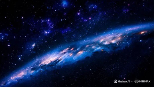 浩瀚宇宙，繁星闪烁，
镜头迅速拉近，穿越大气层聚焦到
地球上的西昌，城市字大风杂
灯光璀璨，与星空交
相辉映，邛海像一面
巨大的镜子，倒映着
城市与星空。【推镜头】 by Hailuo AI Video Generator