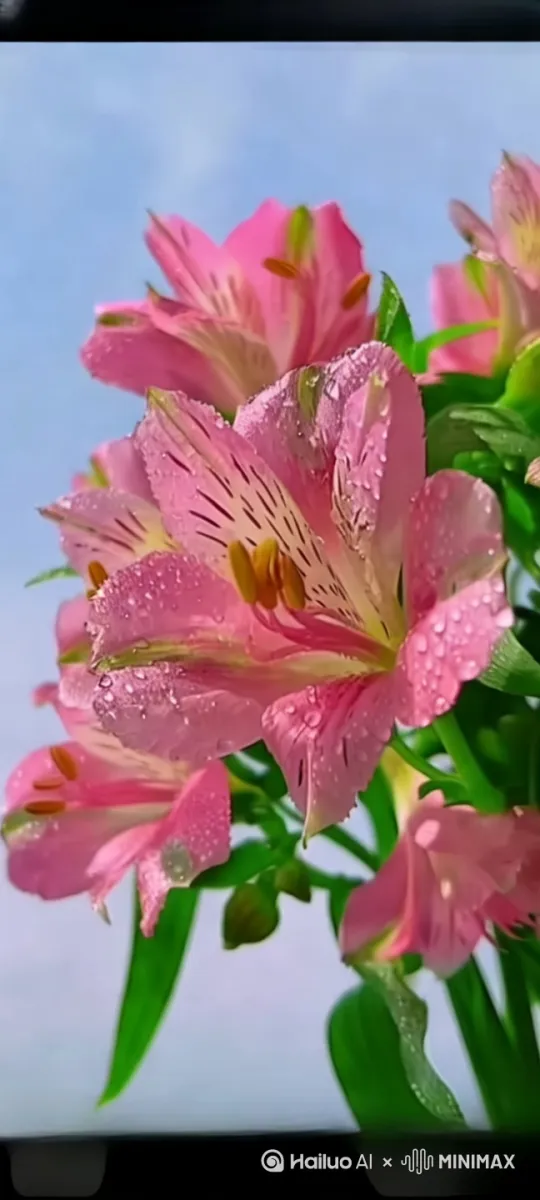 [左摇,左移,拉远]\让鲜花动起来 by Hailuo AI Video Generator