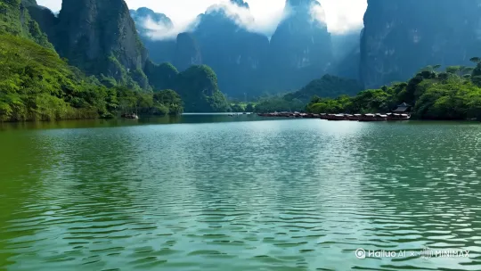 福建泰宁九龙潭景区打卡 by Hailuo AI Video Generator