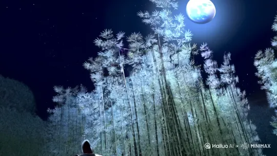 好的，我将按照您的要求创作一个充满东方武侠韵味的打斗场景。为了让故事更生动，我会先梳理一些基本的设定。请您看看以下内容是否符合您的预期。如果您有其他想法，可以随时提出，我会进行调整。

### 世界观设定

- **时间设定**：月圆之夜，月光如银纱笼罩竹林。这个特定时刻赋予战斗神秘感，暗合武侠世界中高手对决的经典意象。

- **地点设定**：幽深竹林构成天然战场。竹影摇曳既是视觉背景，又可成为战斗道具，符合东方武侠利用环境的特点。

- **基本背景**：在架空的武道世界中，动物武者继承上古武学。这场对决不仅是力量比拼，更是两种武道理念的碰撞——猫的灵动与犬的刚毅形成完美对立。

### 角色设定

- **格斗猫**（墨玉）
- **形象特征**：玄色皮毛流动月光，金瞳如琥珀。爪刃可伸缩，系着红绸带象征武者身份。
- **战斗风格**：融合猫科柔韧与东方暗杀术，善用竹影制造视觉陷阱。独创"九命连环"身法，能在空中三次变向。

- **武士犬**（苍牙）
- **形象特征**：银灰被毛覆甲，左眼伤疤横贯，背负三尺古刀"青岚"。颈间铜铃刻梵文，暗示佛门修行过往。
- **战斗风格**：将禅宗心法与战场刀法结合，独创"破阵十三式"。能以刀风形成气墙，斩断十步外竹枝。

### 故事梗概

- **月下初逢**：苍牙刀柄铜铃自鸣预警，墨玉踏竹叶无声逼近。武道感应令二者瞬间锁定对手。

- **试探交锋**：爪刃与刀鞘的初次碰撞，双方通过兵器震动判断对方内力深浅。墨玉故意示弱诱敌深入。

- **环境利用**：墨玉踏竹借力发动"鹞子三翻身"，苍牙挥刀斩竹制造障碍。断裂的竹筒成为暗器。

- **绝技对决**：墨玉使出"千爪莲华"形成金色光网，苍牙以"龙卷断"破招。刀光爪影交织成光球。

- **意境升华**：断裂的竹叶在气劲中悬浮，映出武道至理。二者收招时各取一片竹叶，胜负留白。

---
月光在竹叶间碎成银箔，武士犬苍牙的刀柄铜铃突然自鸣。他猛然旋身，古刀青岚出鞘的刹那，格斗猫墨玉的爪刃已刺到喉前三寸。

"叮！"

爪尖点在刀镡迸出火星，墨玉借力倒翻，玄色身影在竹枝间织成流动的墨迹。苍牙鼻腔喷出白雾，刀锋划出新月弧光，三根青竹齐腰而断。倒下的竹竿却成了猫的踏脚石——墨玉足尖轻点断竹，身形如离弦之箭骤然折返。

"九命连环！"

空中三次直角变向撕裂月光，金瞳拉出流光。苍牙沉腰立马，刀柄铜铃骤响梵音，青岚刀竟在身前舞出莲花旋影。"破阵十三式·莲台守！"刀光结界与爪刃相撞，金属蜂鸣惊起夜枭。

墨玉忽然收势后撤，爪刃划过身旁翠竹。被削断的竹筒凌空飞射，十六道水箭从竹节中迸发。苍牙瞳孔收缩，青岚刀横斩出环形气浪，水珠在半空凝成冰晶簌簌坠落。

"好个寒潭劲！"墨玉轻笑，红绸带拂过冰晶，万千冰粒顿时化作暴雨梨花。苍牙左掌拍地，震起满地竹叶如碧浪翻涌。冰针没入叶浪，竟发出琵琶轮指般的密集脆响。

两道身影同时跃起。墨玉双爪交叉划出十字金芒，苍牙的刀尖却突然下指，以刀代笔在地上划出梵文。当金十字撞上经文结界，整个竹林的月光都扭曲了一瞬。

悬浮的竹叶突然静止，叶脉间流动着青金交织的光晕。墨玉的爪刃停在苍牙颈侧，苍牙的刀尖抵住墨玉心口。一滴血珠顺着猫须滑落，在月光里碎成八瓣红梅。

竹海深处传来晨钟，东方既白。

---

**接下来我们将重点描写这场对决中最关键的招式碰撞，以及环境变化如何影响战局。您希望我着重扩展哪个部分的细节？比如可以深入刻画墨玉的九命连环身法在三次变向时的肌肉变化，或者苍牙的梵文结界与佛门武学的关联。** by Hailuo AI Video Generator