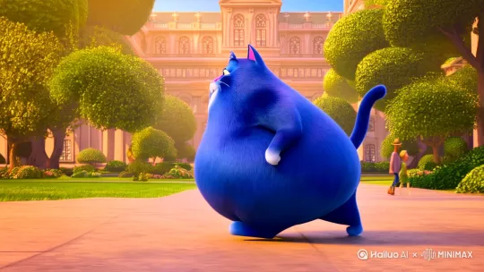 蓝胖子猫他走在环境优美的校园中边走边说我不爱钱爱什么爱你孤身走暗卷，生活给我一巴掌我说没有上次爽，防人之心我有害人之心我多的是，做我们这行最忌讳的就是做我们这行 by Hailuo AI Video Generator