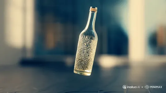 帮我排一个特写饮料瓶掉到地上，需要拍一段花絮，一共20秒，后面10秒需要抖动晃动画面 by Hailuo AI Video Generator