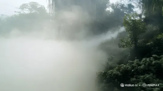 划开周围的迷雾 by Hailuo AI Video Generator
