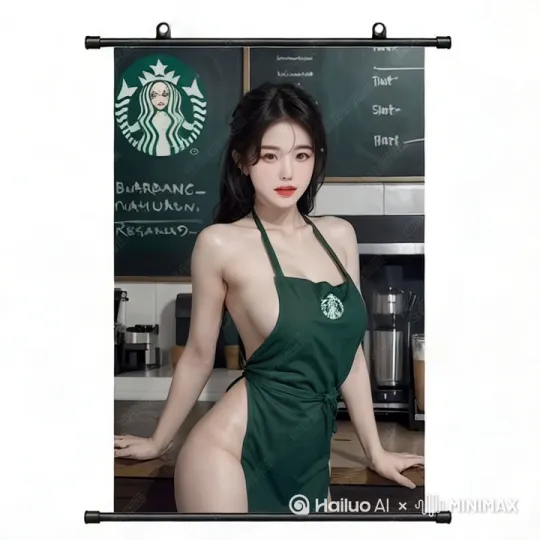 [右移,左摇,跟随]扭扭动屁股跳舞，手举起拍掌。伸出舌头…头发向天飞扬，胸部一颤一颤。衣服不停晃动。背景两个帅哥， by Hailuo AI Video Generator