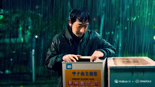 **《逆光硬币》**

**场景1：雨夜外卖站（时长：1分钟）**
*暴雨拍打外卖箱，陈默浑身湿透核对订单。手机弹出催债短信（特写：欠款237万）。同事调侃"默哥又抢单王"，陈默苦笑擦去手机雨水，镜头掠过他磨损严重的电动车。

**场景2：昏暗出租屋（时长：1.5分钟）**
*陈默轻手轻脚进门，发现妻子小雨蜷缩在沙发上。近景：褪色的婚纱照与病历单并列（特写：尿毒症诊断书）。突然小雨抽搐，陈默背她冲下楼，电动车却在雨中爆胎。

**场景3：暴雨街头（时长：2分钟）**
*陈默抱着妻子狂奔，霓虹灯在雨幕中晕染成光斑。拐角处突然撞到黑伞男人，公文包飞落。慢镜头：漫天文件与一枚闪亮硬币同时坠落。陈默本能接住小雨却错过捡包，继续冲向医院。

**场景4：医院走廊（时长：1.5分钟）**
*缴费单特写：67800元。陈默颤抖着点击网贷广告，突然发现裤兜里的古铜硬币（刻着"信"字）。黑衣人出现："林先生要见你。"

**场景5：顶级会所（时长：2分钟）**
*全景玻璃窗外江景璀璨，林先生推过支票簿："两百万酬金找回国安芯片设计图。"陈默硬币在桌面旋转："我只要应得的诊费。"特写林先生眼中精光一闪。

**场景6：天台对峙（时长：1.5分钟）**
*催债头目将陈默逼至边缘："敢报警就让你老婆透析管变输氧管！"陈默突然轻笑，硬币高高抛起，楼下传来警笛声。俯瞰镜头：硬币旋转着坠向警灯红蓝交织的光晕。

**场景7：阳光办公室（时长：0.5分钟）**
*玻璃门牌"默芯科技"反光中，陈默将硬币放进保险箱。窗外俯瞰城市，镜头推近保险箱内：硬币、泛黄的设计图、和写着"技术入股协议"的文件。

**画外音（字幕）：**
*有时照亮深渊的，不是侥幸的火花
*而是深陷泥潭仍愿反射的微光

**[片尾彩蛋]**
*林先生办公室，监控定格在陈默归还芯片设计图的画面。黑衣人："要处理掉他吗？"林先生转动手中硬币："不，他是最好的防火墙。"

（总时长9分30秒，留白处理关键转折，用视觉符号推进剧情） by Hailuo AI Video Generator