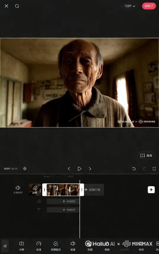走出房间[右移,左摇,跟随]门外下起了大雨 by Hailuo AI Video Generator