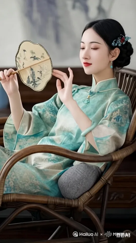 转过头来微笑，魅力无穷。[左移,右摇,跟随] by Hailuo AI Video Generator