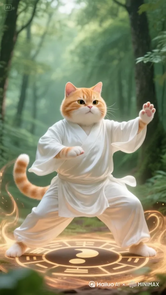 打一套太极拳[右移,左摇,跟随] by Hailuo AI Video Generator